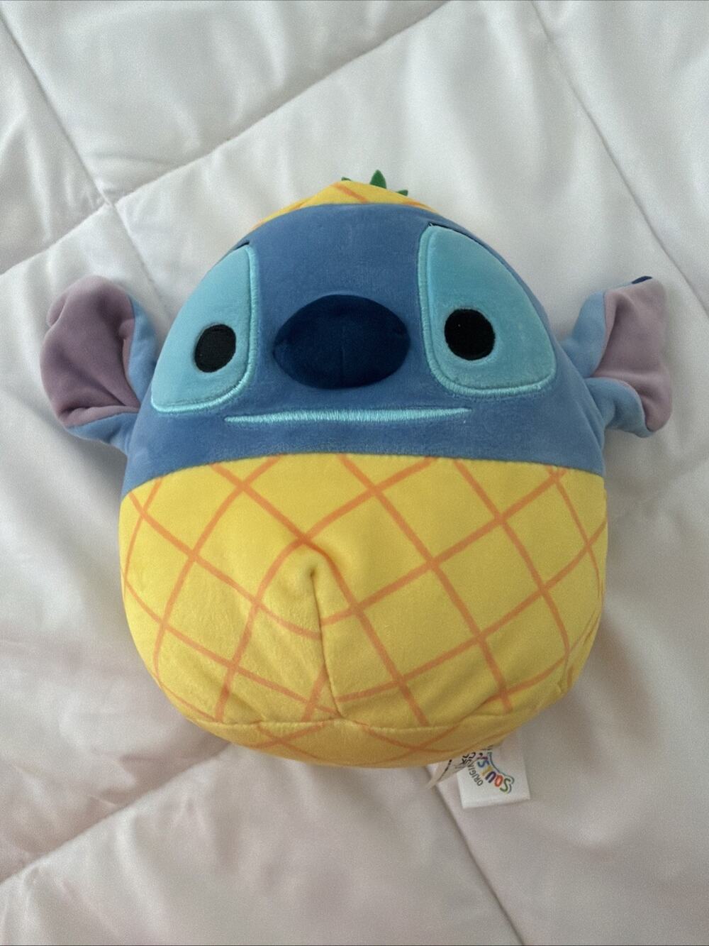 Squishmallow 8" Disney Stitch Pineapple Suit Plush Kellytoy